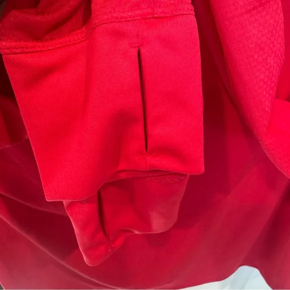 Be Inspired Geo Track Hoodie Pullover Coral Casa XL Thumbholes NWT $44 Women’s - Picture 3 of 6